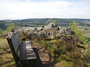 Ein Aussichtspunkt: La Roche du Sphinx.