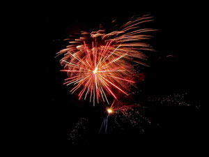 Feu d artifice sur le lac de Gerardmer