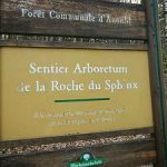 Wissen durch Wandern:Schild am Anfang des Arboretum Anould.