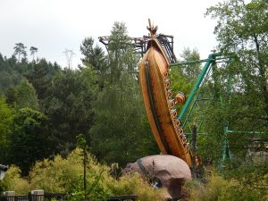 swing boat in the leisure park fraispertuis